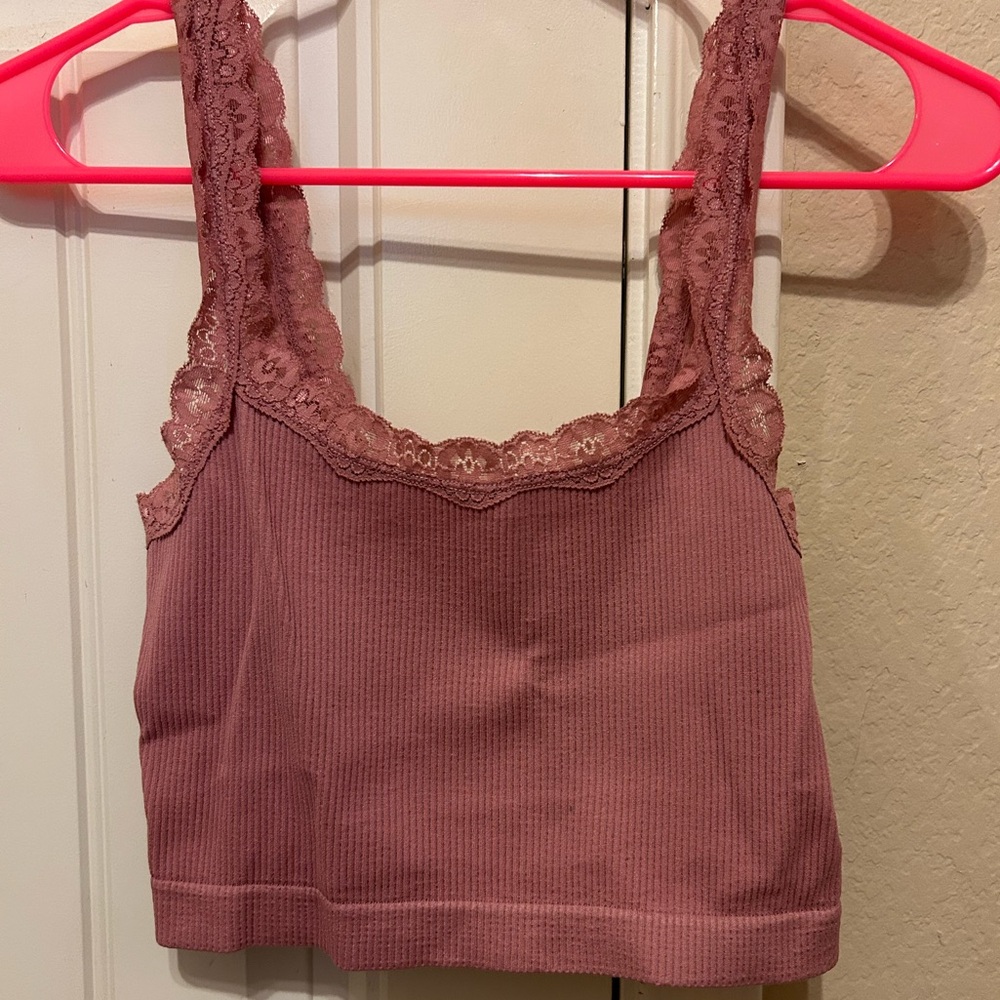 Aeropostale Lace Pink Top